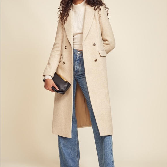 Reformation | Jackets & Coats | Reformation York Coat In Beige ...